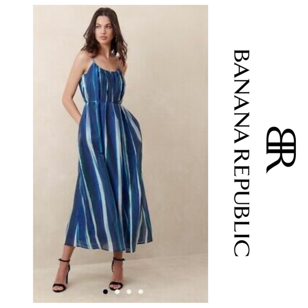 NWT Banana Republic Organza Tie Dress
